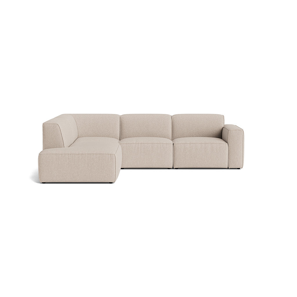 Element modulsofa med åben ende, behagelig og stilren design, perfekt som hjørnesofa.