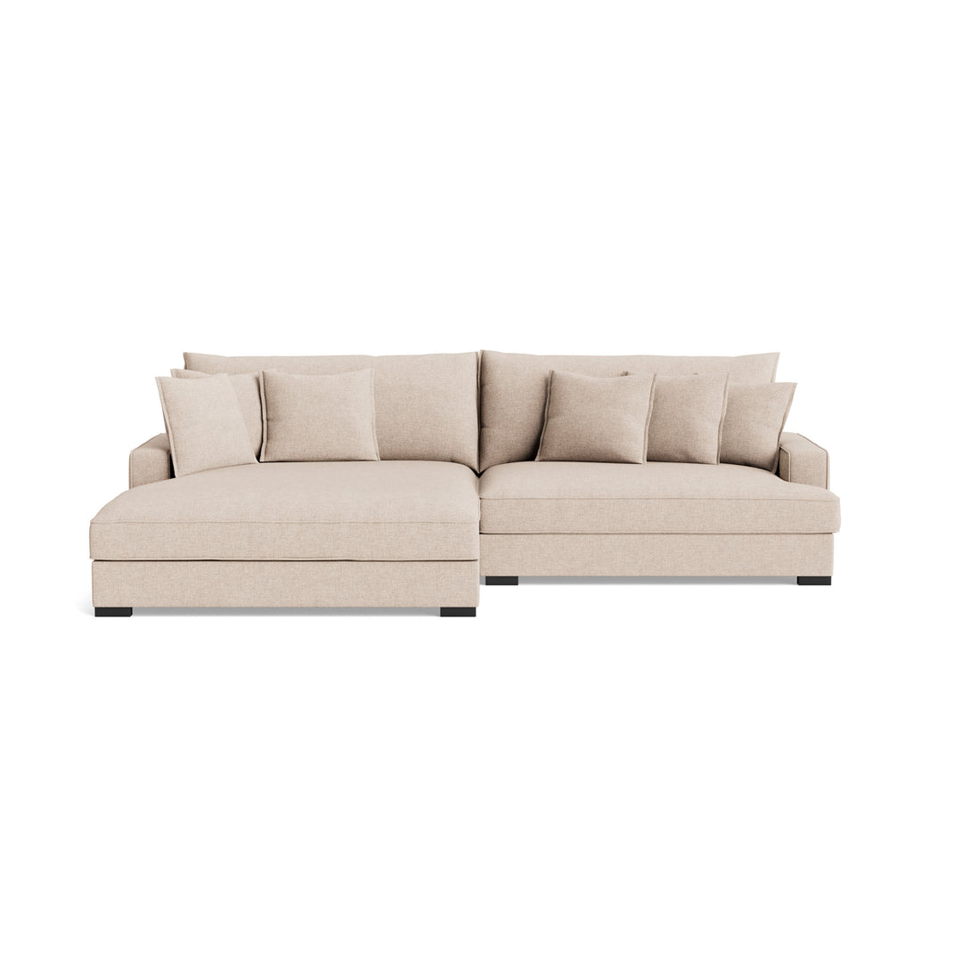 Cloud Roomy sofa med chaselong i Fjord beige stof 
